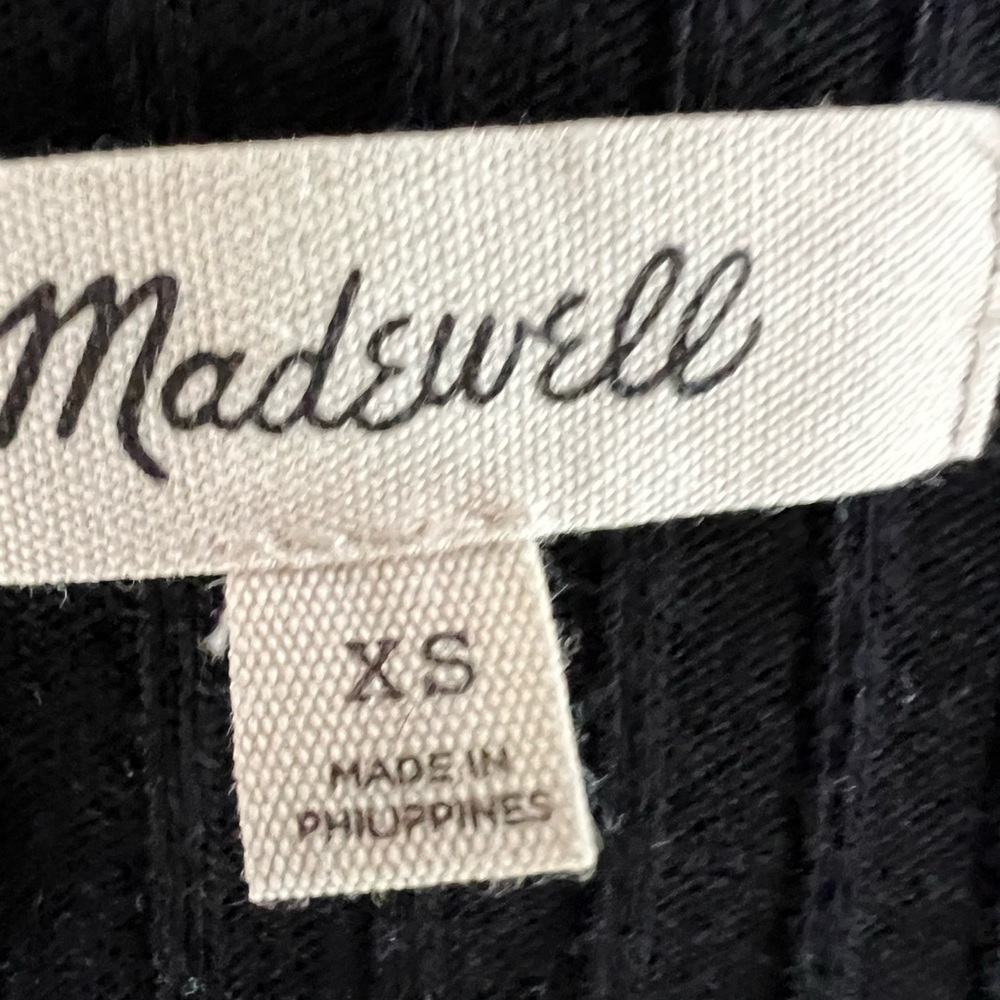 Madewell Ribbed Button-Front Crop Tank - Picture 5 of 5